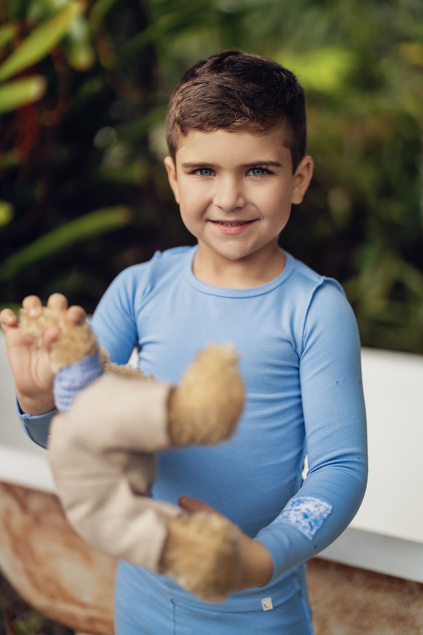 Crystal Blue inside Seams Patch Pajama