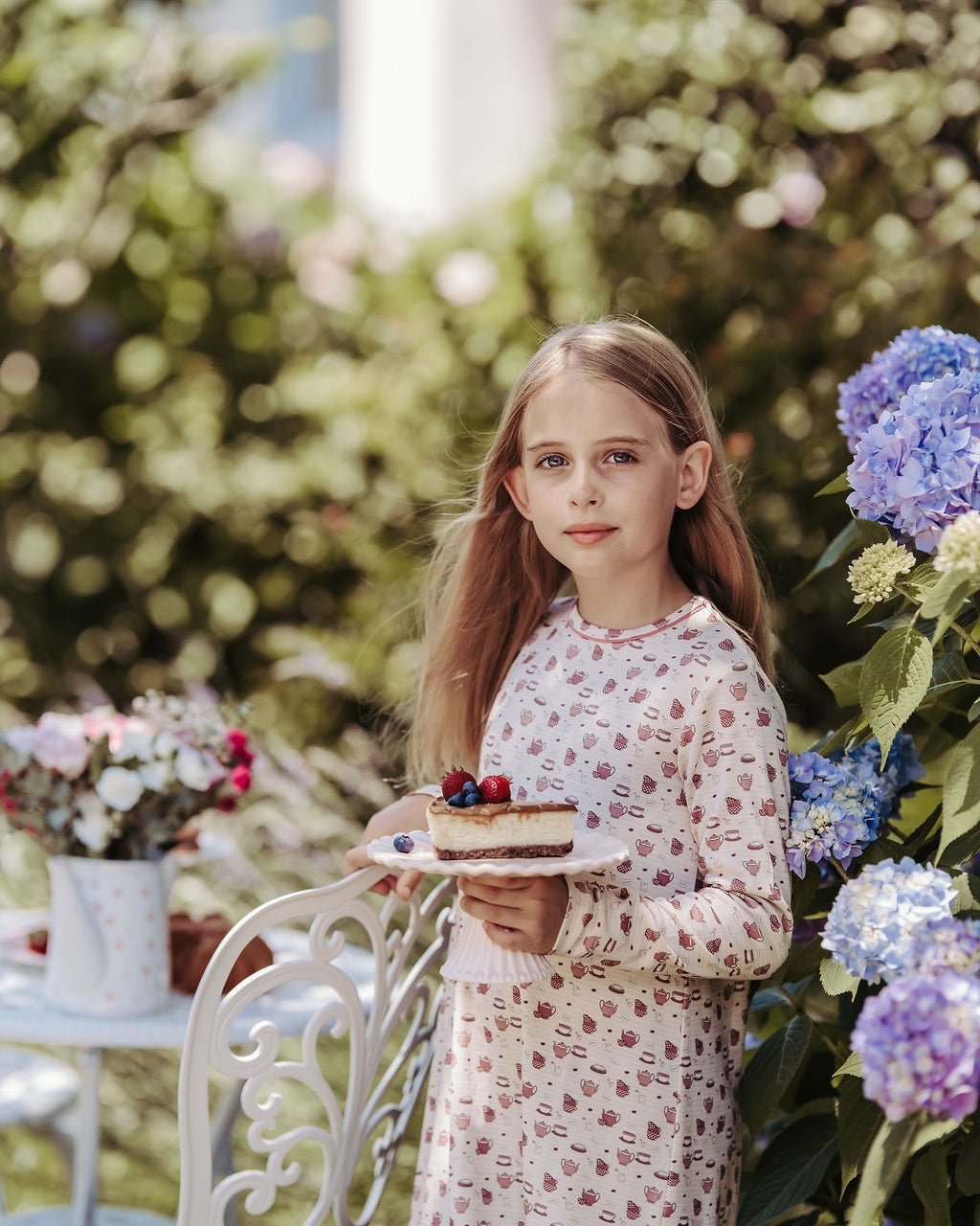 Wine Tea Party Nightgown