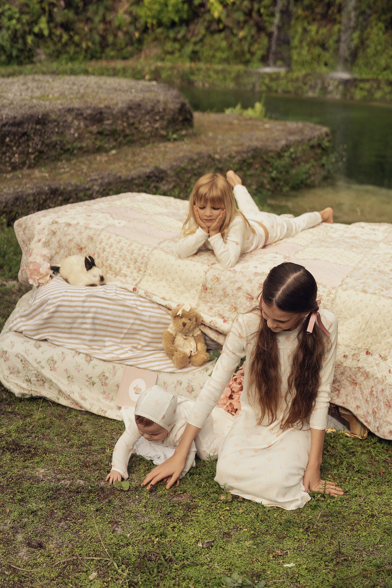 Flower Bouquet Pointelle Pajama