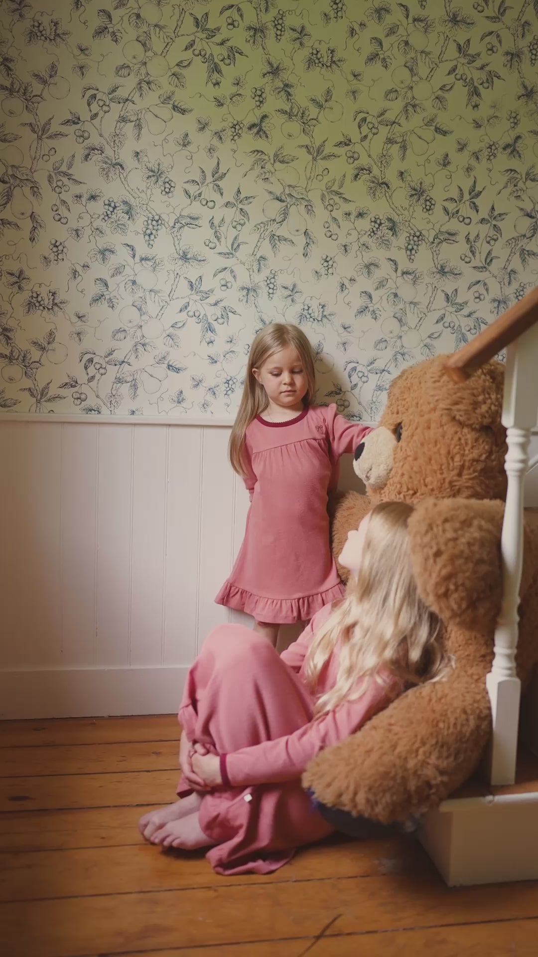 Navy Pointelle Bear Patch Pajama