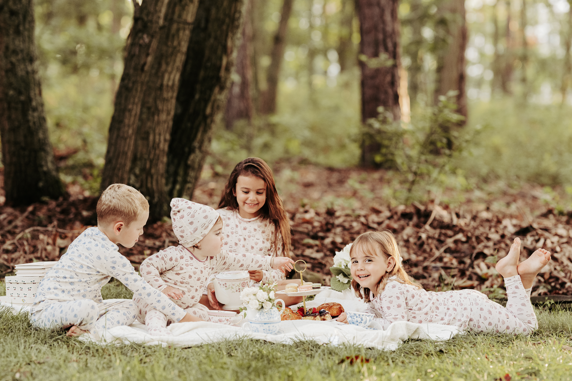 Blue Tea Party Pajama