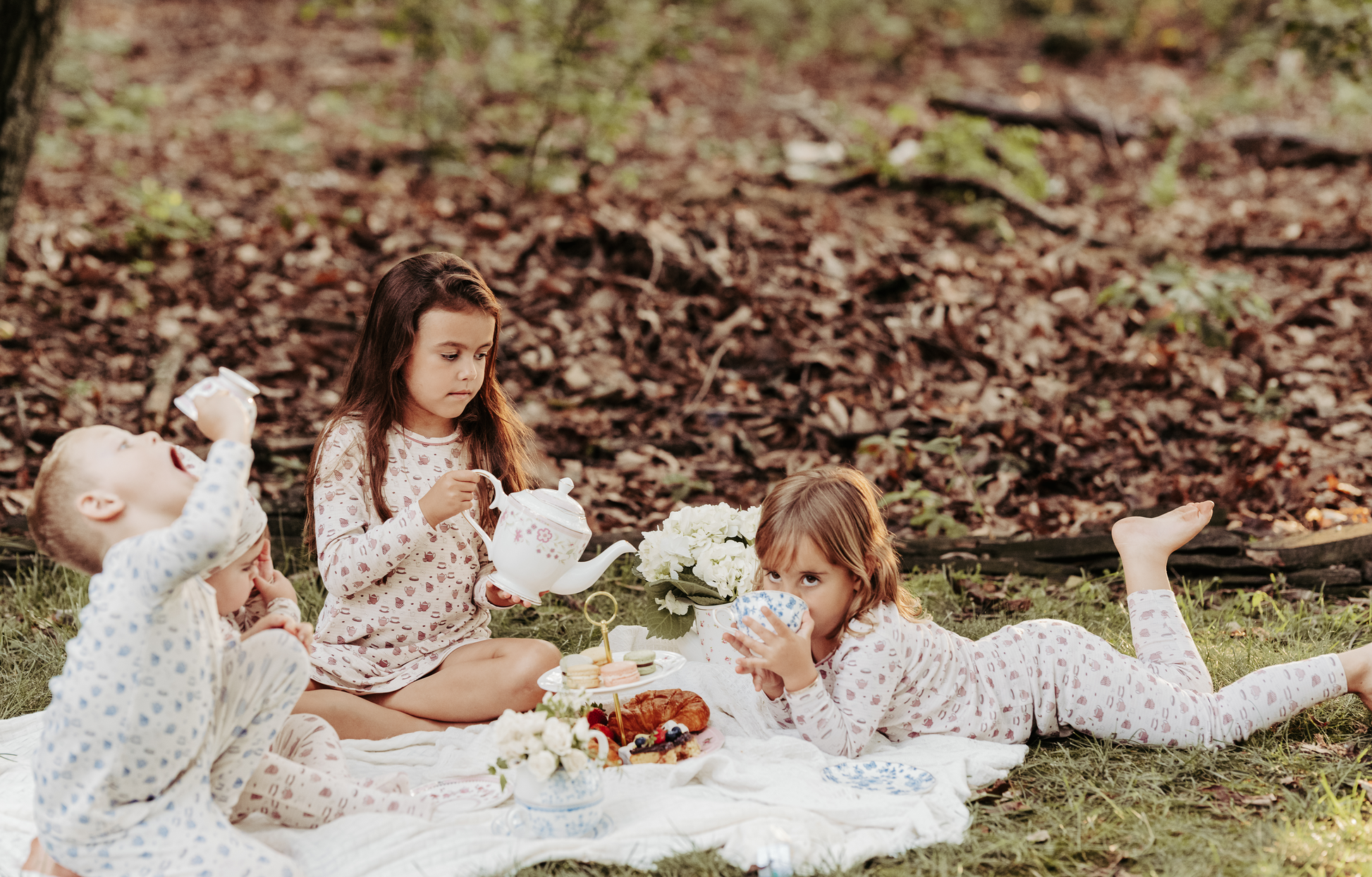 Blue Tea Party Pajama